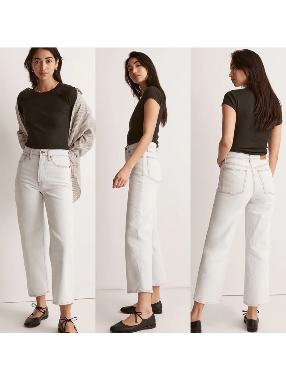 Madewell Perfect Vintage Wide-Leg Crop Jean Edmunds Wash - Women